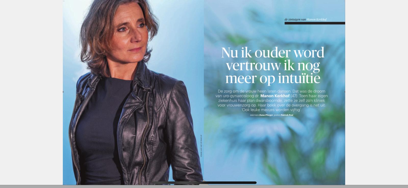 Gynaecoloog dr. Manon Kerkhof in Trouw - Ook leuke meisjes worden vijftig